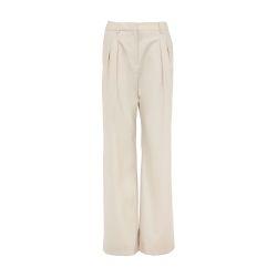 Sbiru wide twill pants by LOULOU STUDIO