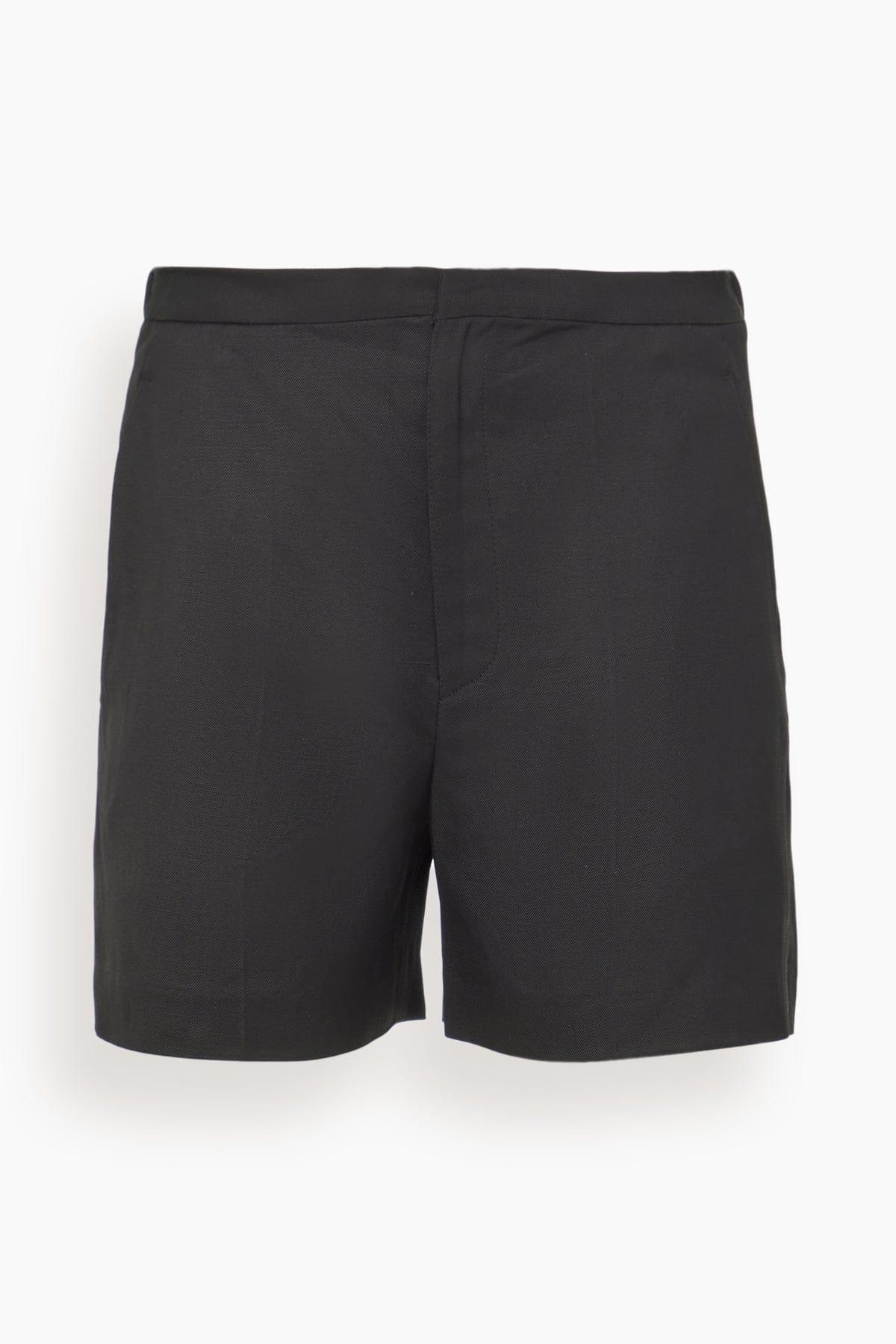 Simai Tailored Mini Shorts in Black by LOULOU STUDIO