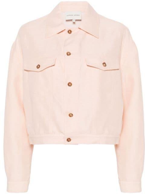 shantung buttoned jacket by LOULOU STUDIO