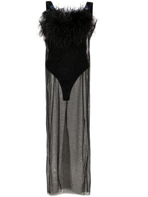 crystal-embellished maxi dress by LOULOU