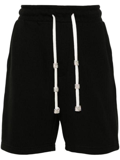 crystal-embellished track shorts by LOULOU
