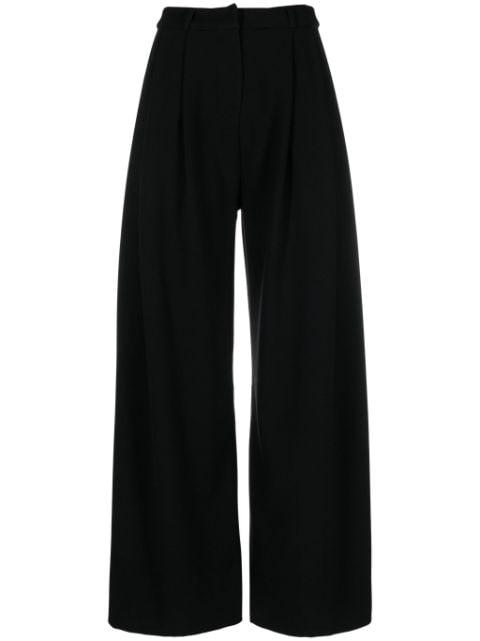 pleat-detail palazzo pants by LOULOU