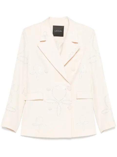 rhinestone-embellished blazer by LOULOU