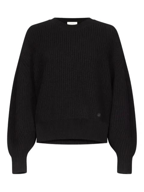 ribbed balloon-sleeve sweater by LOULOU