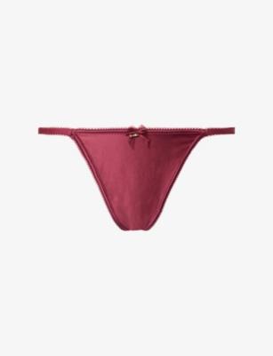Adaline Satin Thong by LOUNGE UNDERWEAR