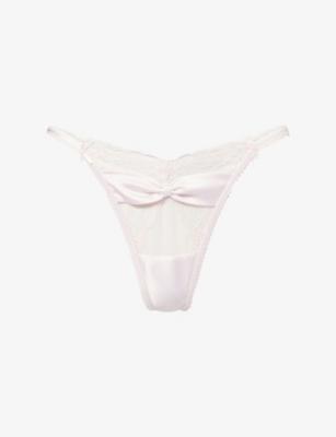 Attract Bow Lace Thong by LOUNGE UNDERWEAR