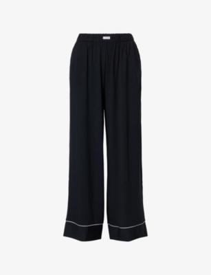 Brand-Patch Wide-Leg Stretch-Woven Pyjama Bottoms by LOUNGE UNDERWEAR