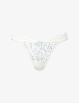 Delilah G-String Chiffon-Lace Thong by LOUNGE UNDERWEAR