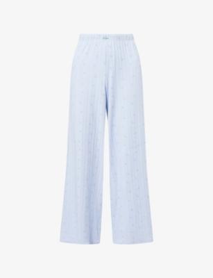Pointelle Floral Cotton-Jersey Pyjama Bottoms by LOUNGE UNDERWEAR