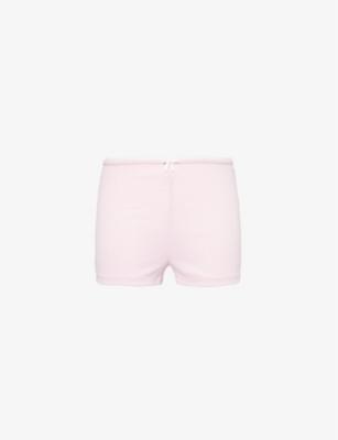 Pointelle mid-rise stretch-woven pyjama shorts by LOUNGE UNDERWEAR