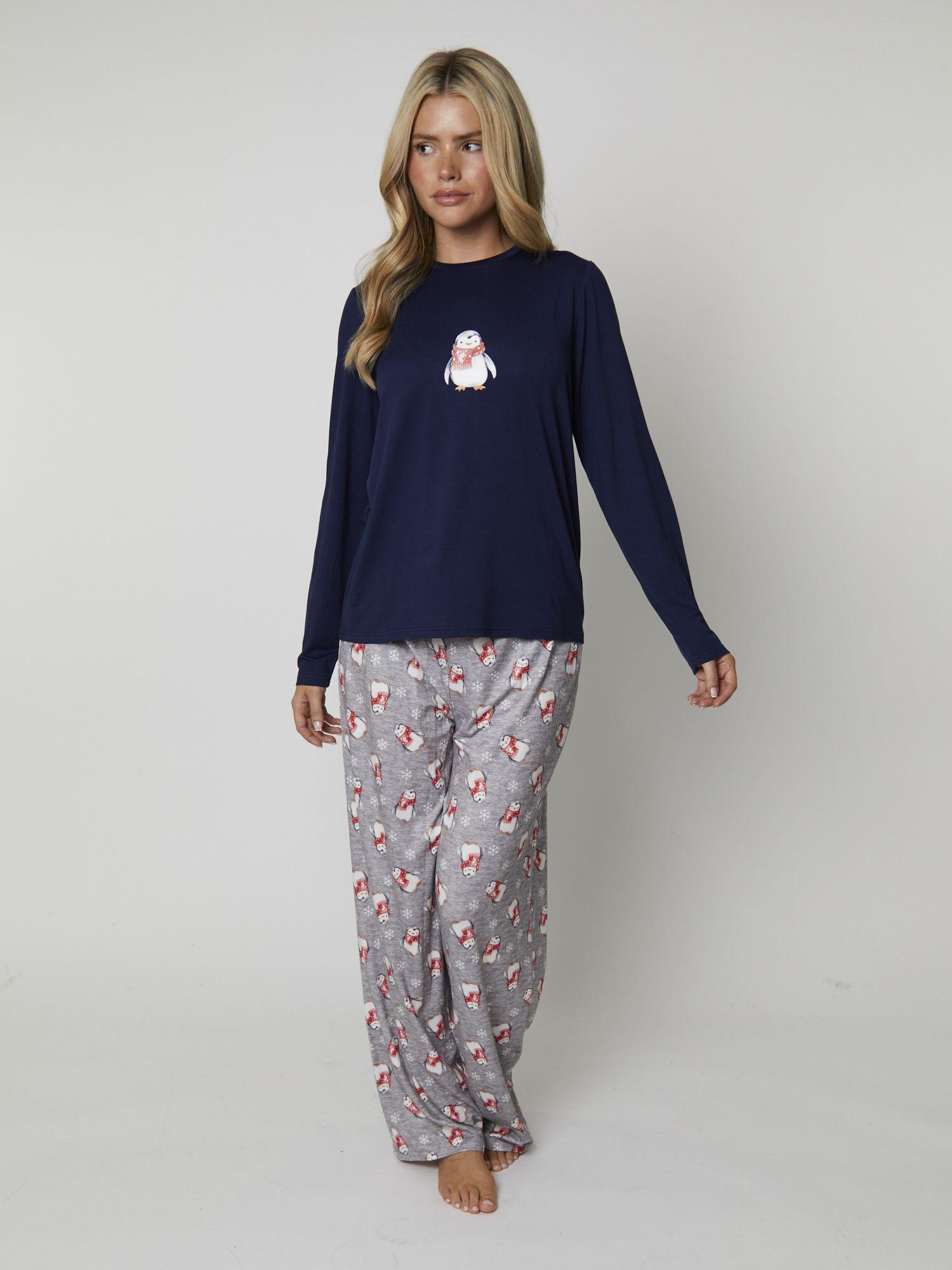 Penguin Long Sleeve Top and Trouser Set by LOUNGEABLE