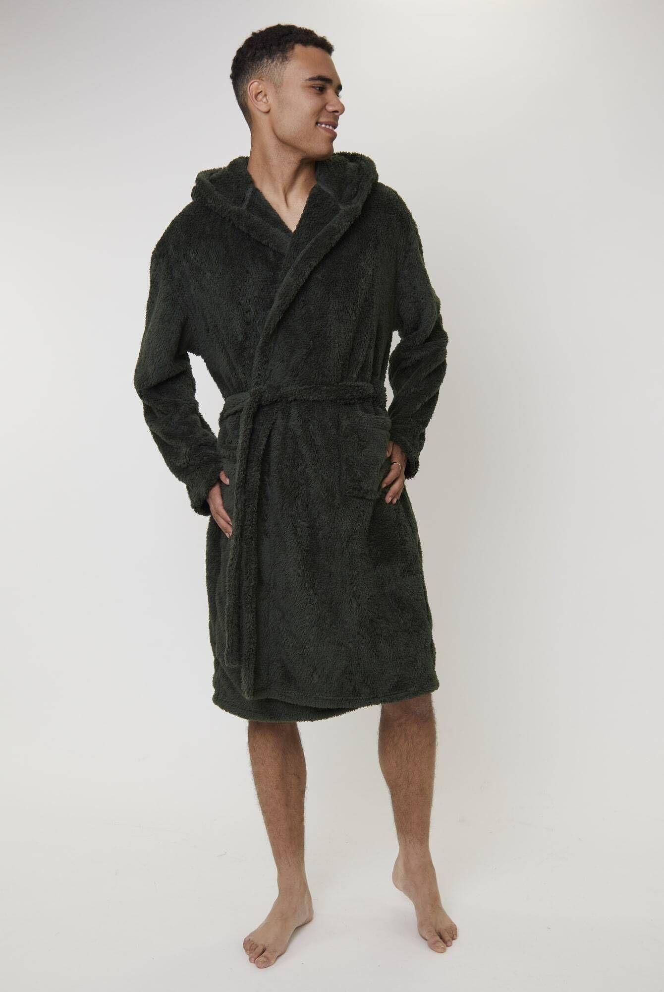 Sherpa Hooded Robe by LOUNGEABLE