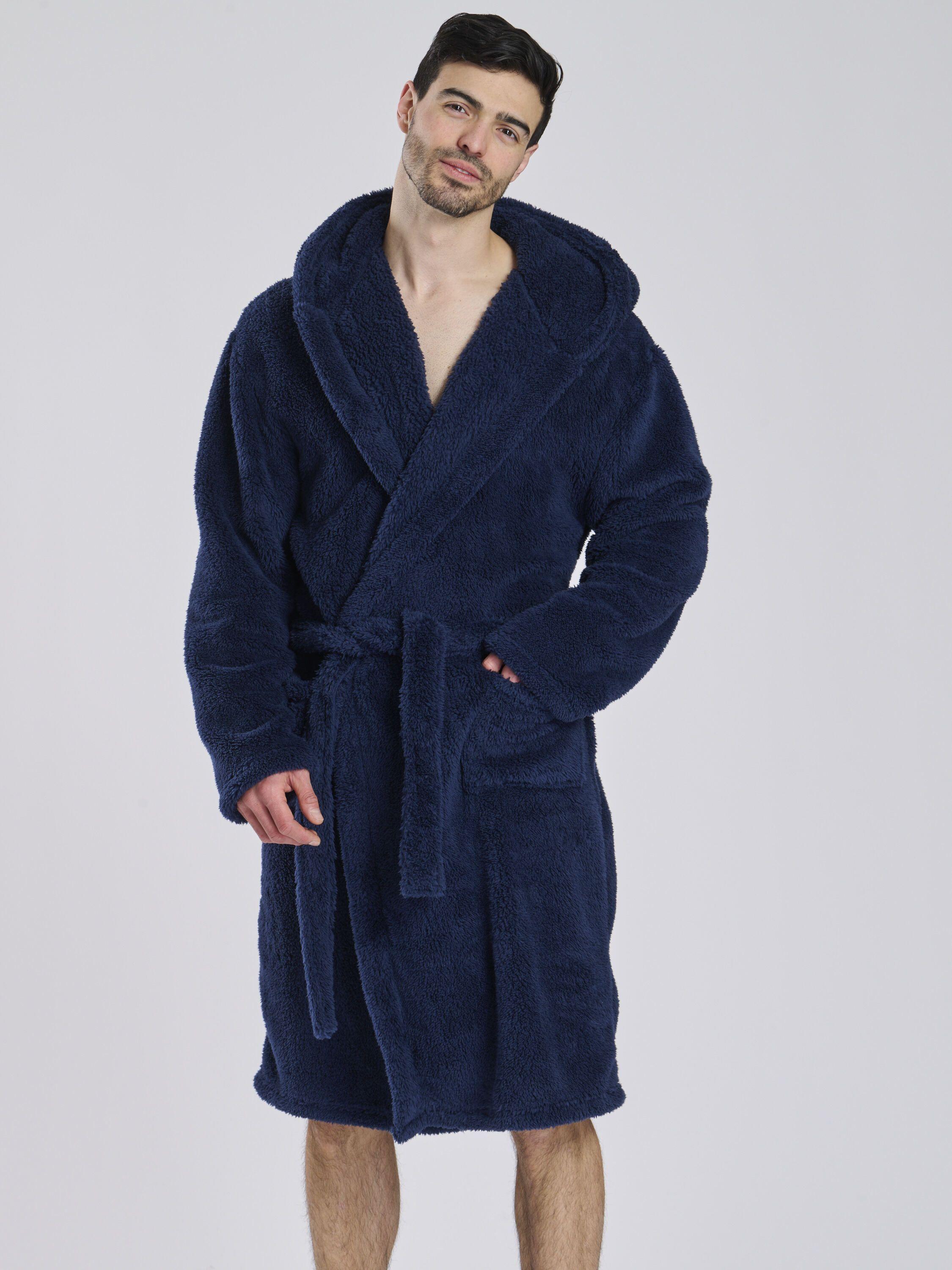 Sherpa Hooded Robe by LOUNGEABLE