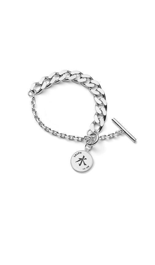 LOUPN Be Water Chain Bracelet in Metallic Silver by LOUPN