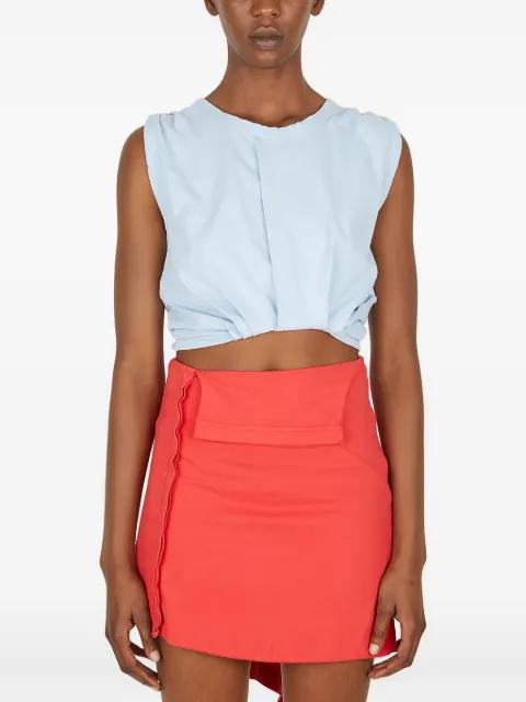 logo-print tank top by LOURDES