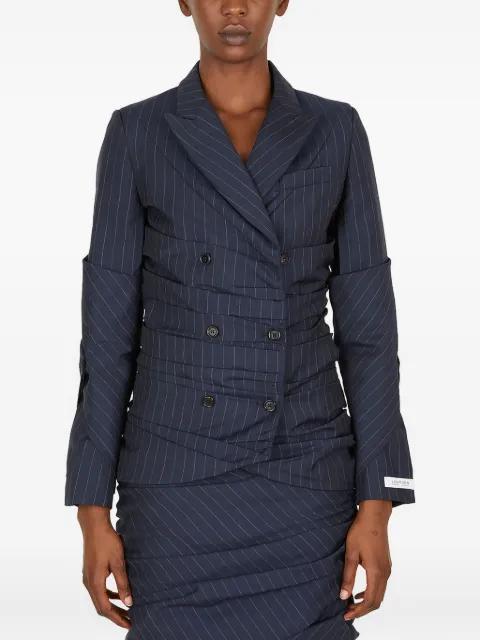 pinstriped double-breasted blazer by LOURDES