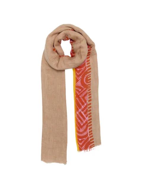 Equinox geometric-print scarf by LOVAT&GREEN