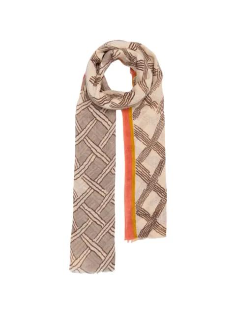 Horizon geometric-print scarf by LOVAT&GREEN