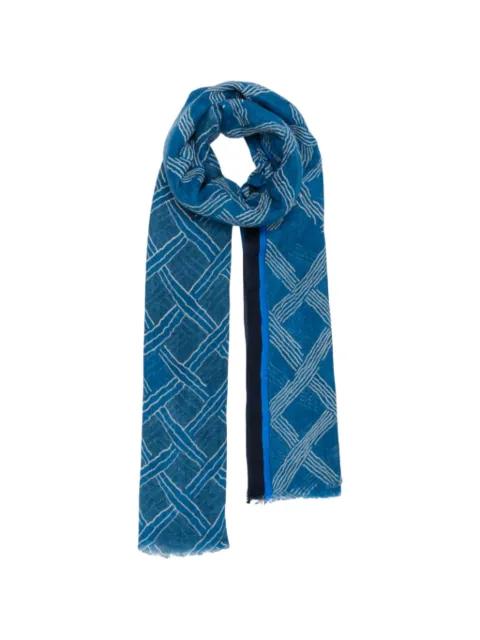 Horizon geometric-print scarf by LOVAT&GREEN