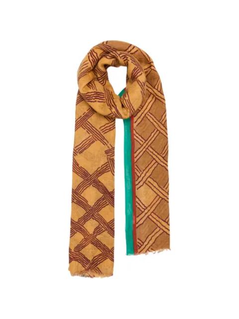 Horizon geometric-print scarf by LOVAT&GREEN