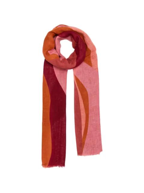 Root abstract-print frayed scarf by LOVAT&GREEN