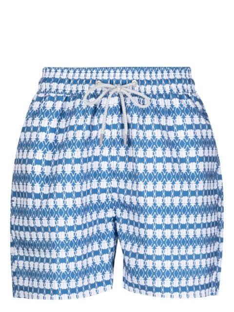 graphic-print drawstring swim shorts by LOVE BRAND&CO.