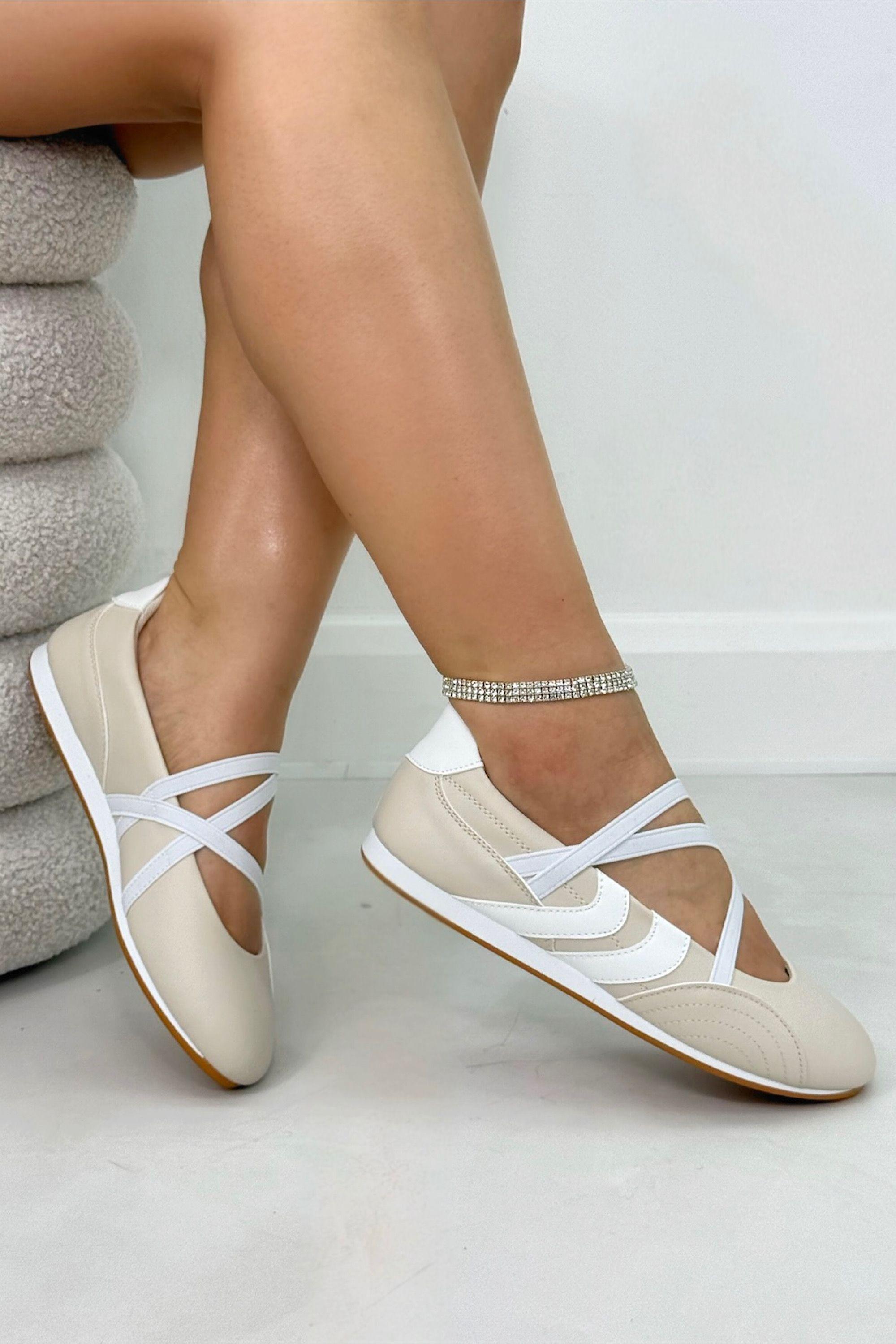 Comfort Mary Jane Asymmetric Strap Trainers by LOVE LEMONADE