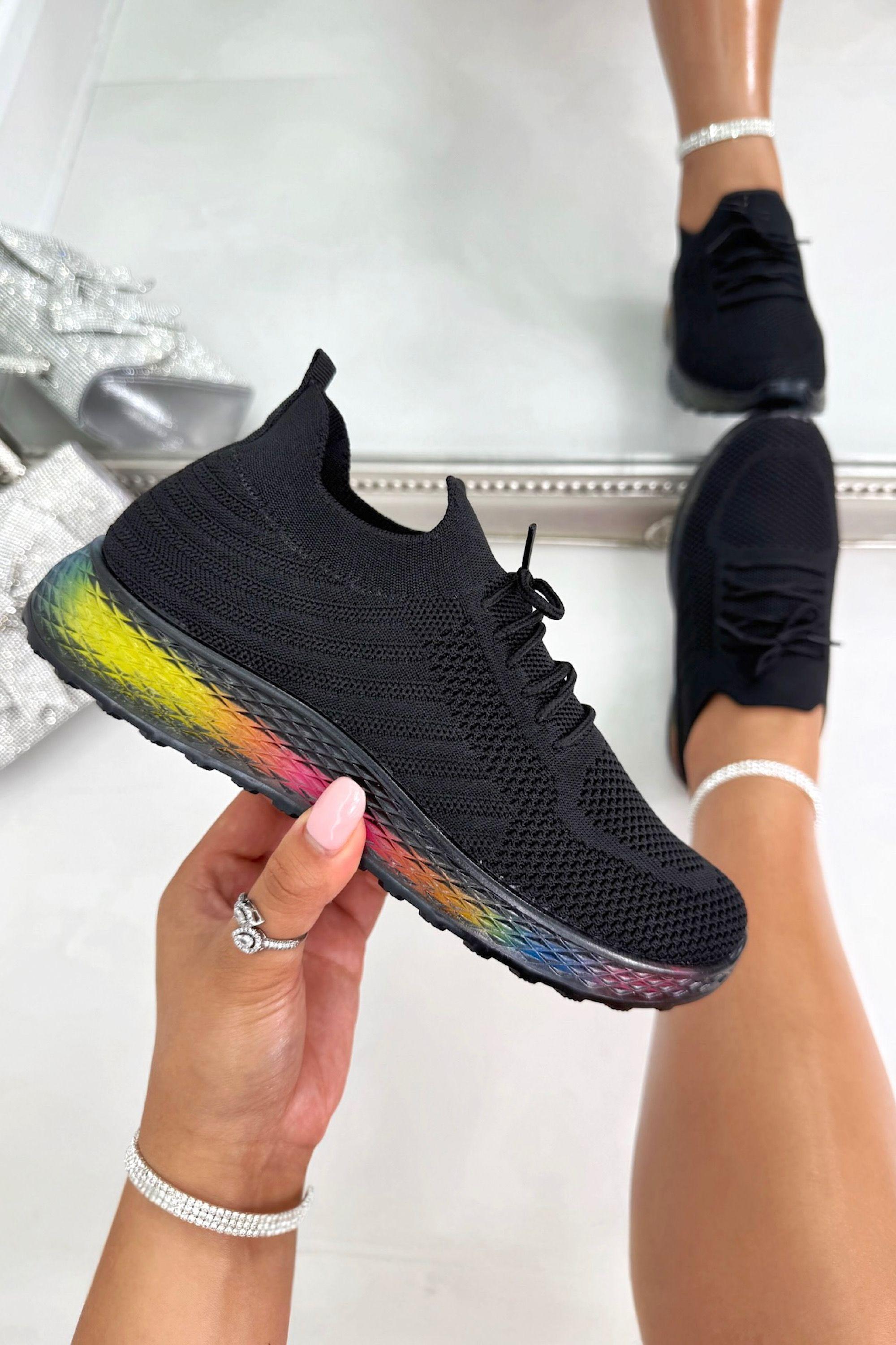 Comfort Stretch Neon Flow Trainers by LOVE LEMONADE