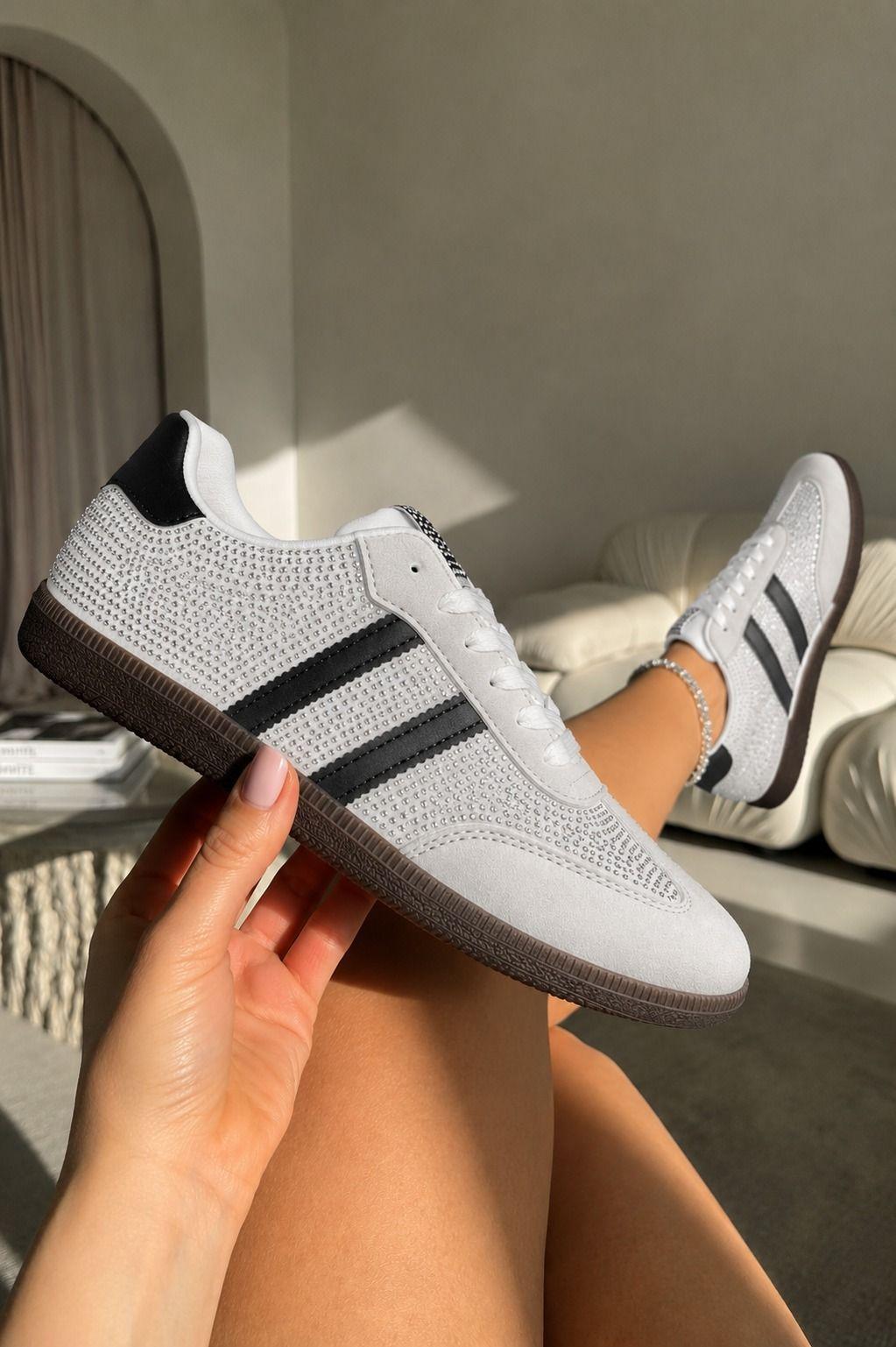Crystal Afterglow Lace-Up Trainers by LOVE LEMONADE