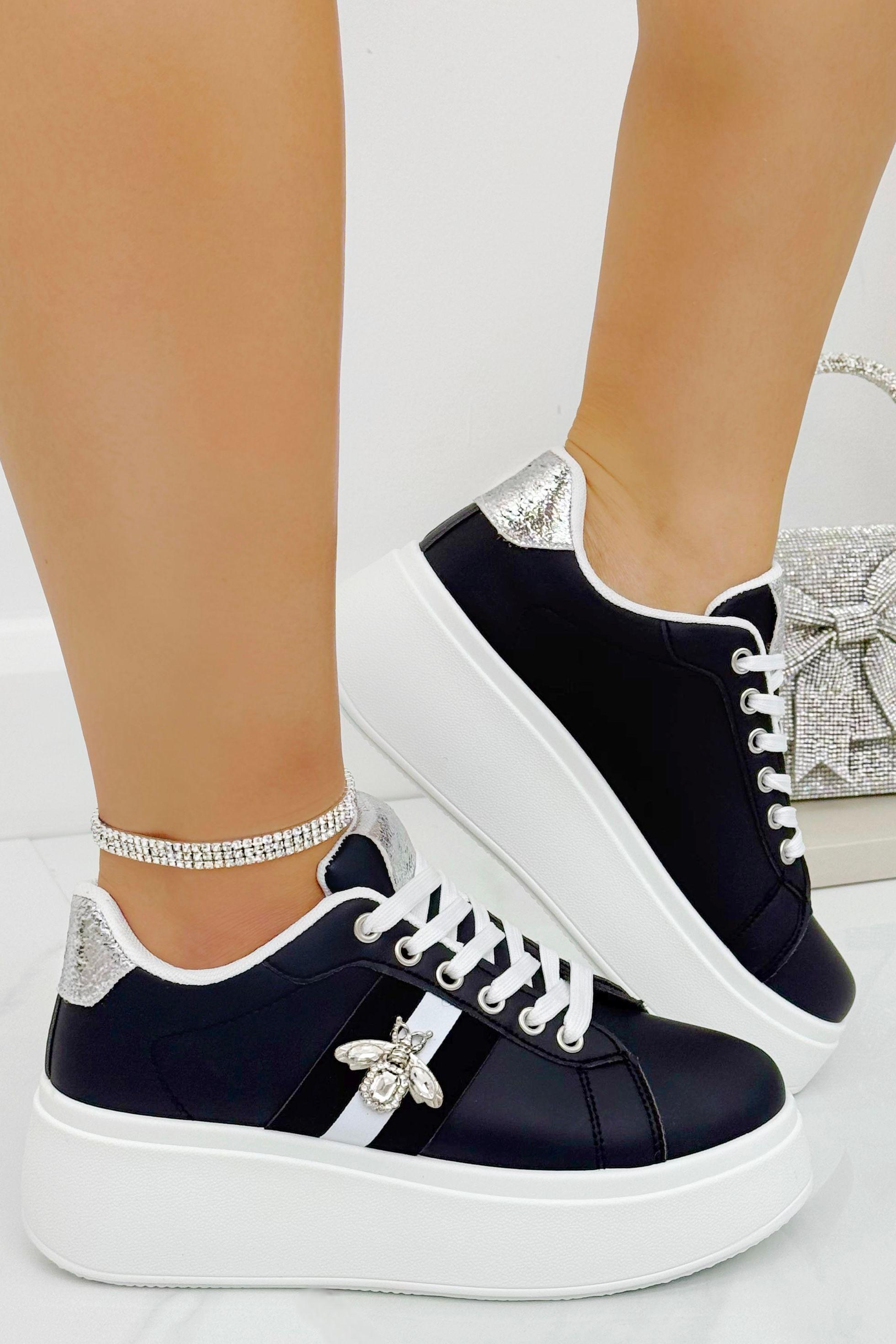 Crystal Deluxe Queen Bee Chunky Trainers by LOVE LEMONADE