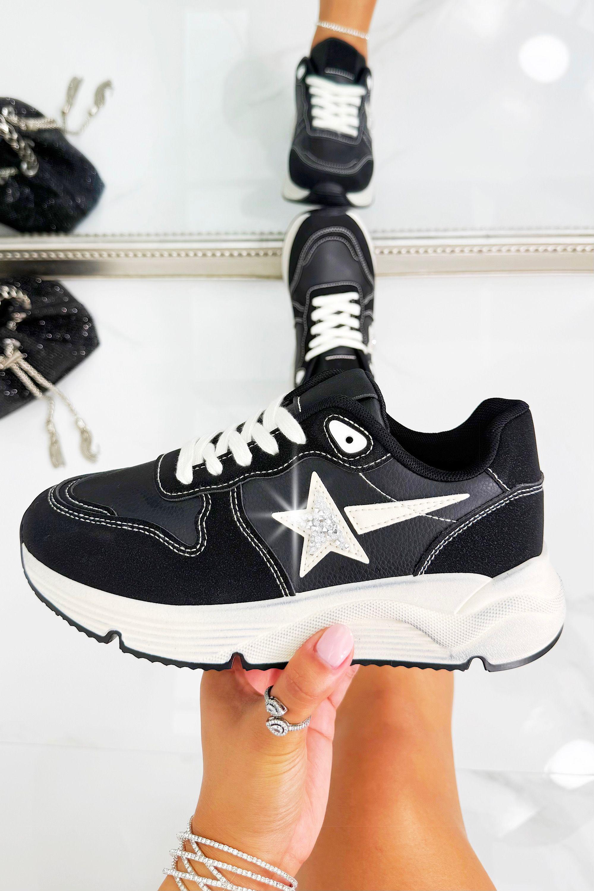 Crystal GG Star Running Sole Trainers by LOVE LEMONADE