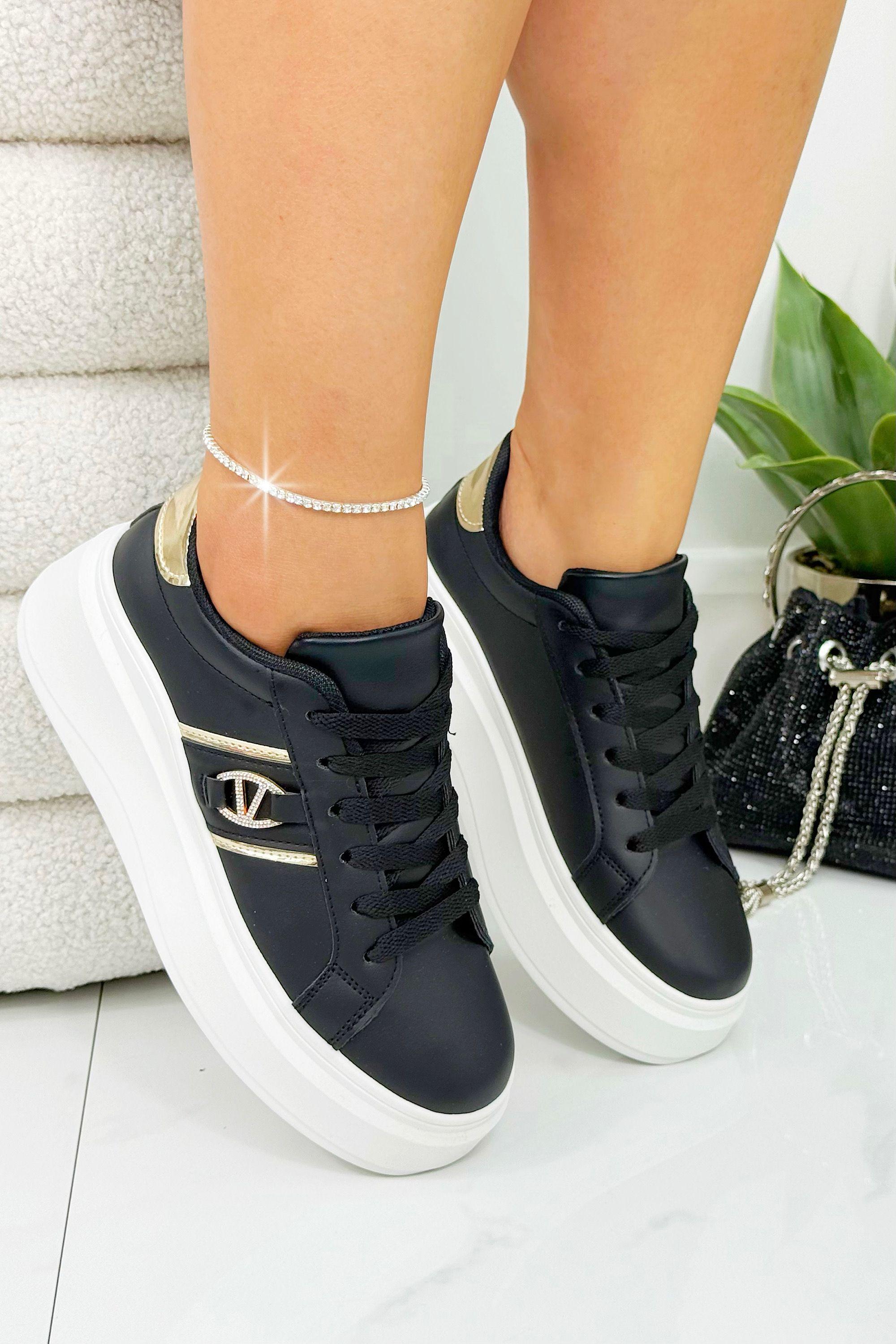 Crystal Glam Runner Trainers by LOVE LEMONADE