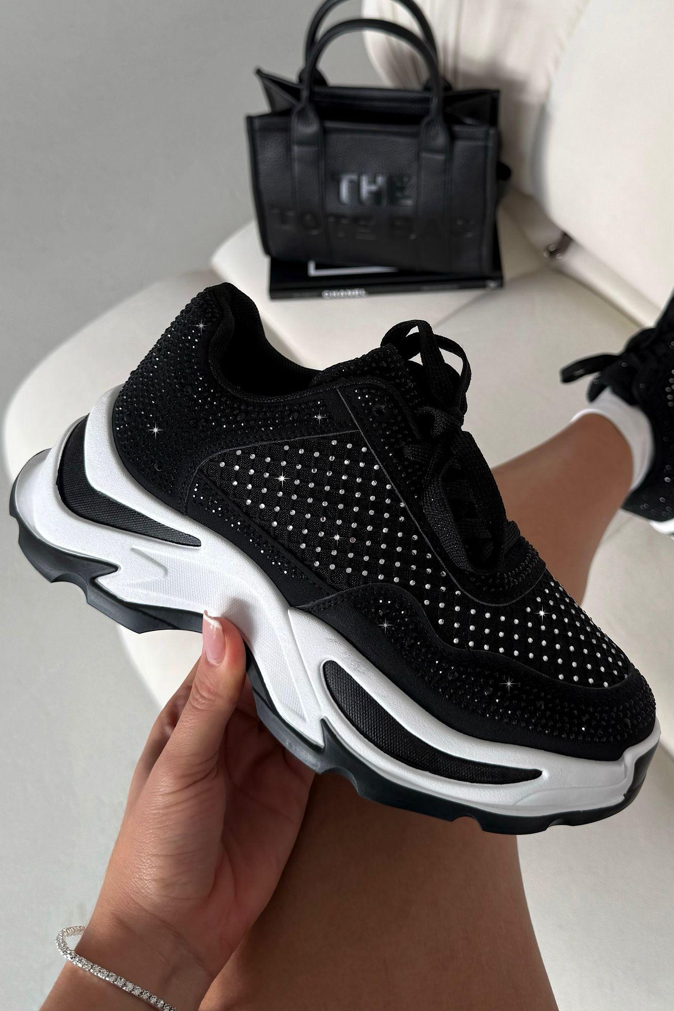 Crystal Luxe Motion Chunky Trainers by LOVE LEMONADE
