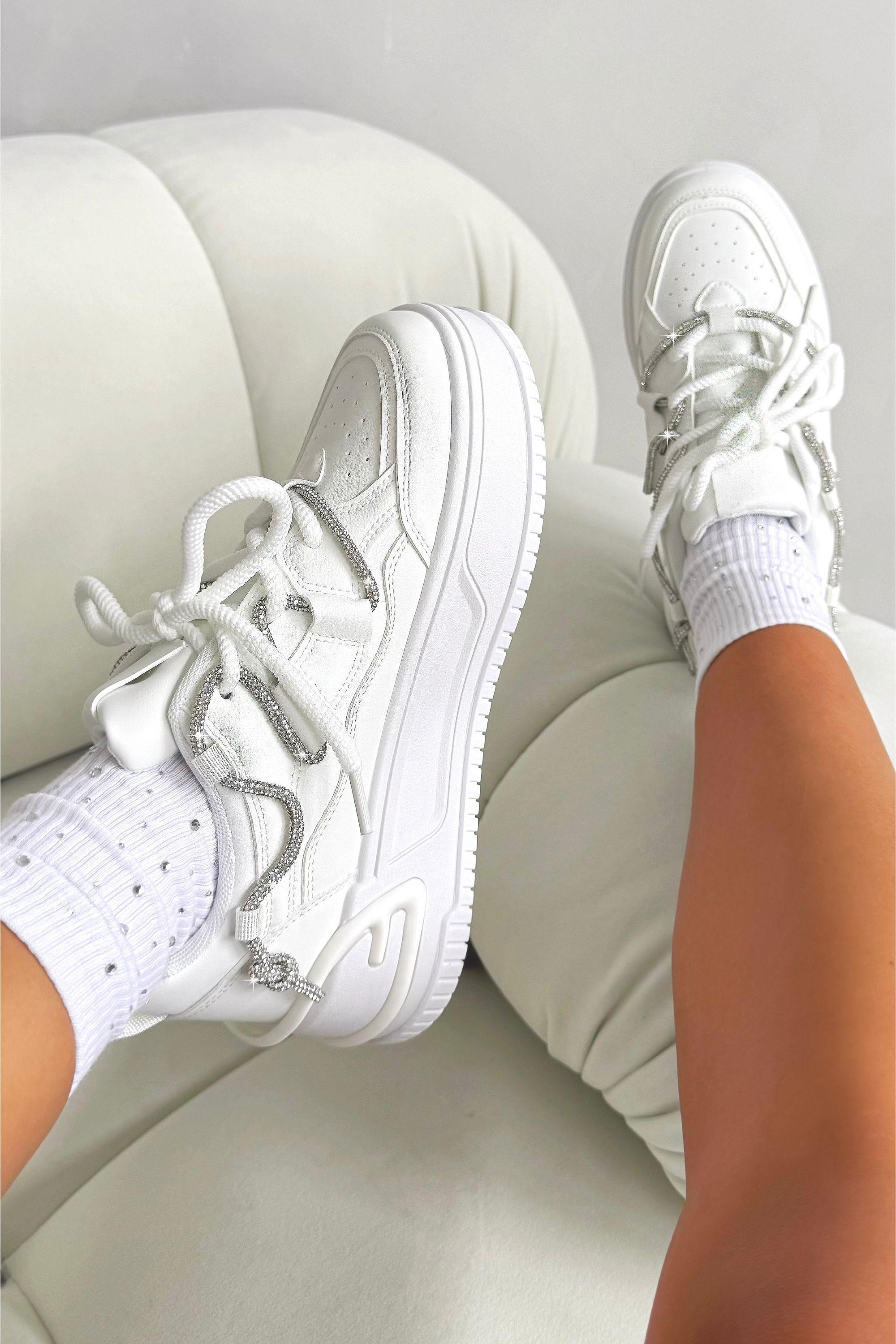 Crystal Spark Trainers by LOVE LEMONADE