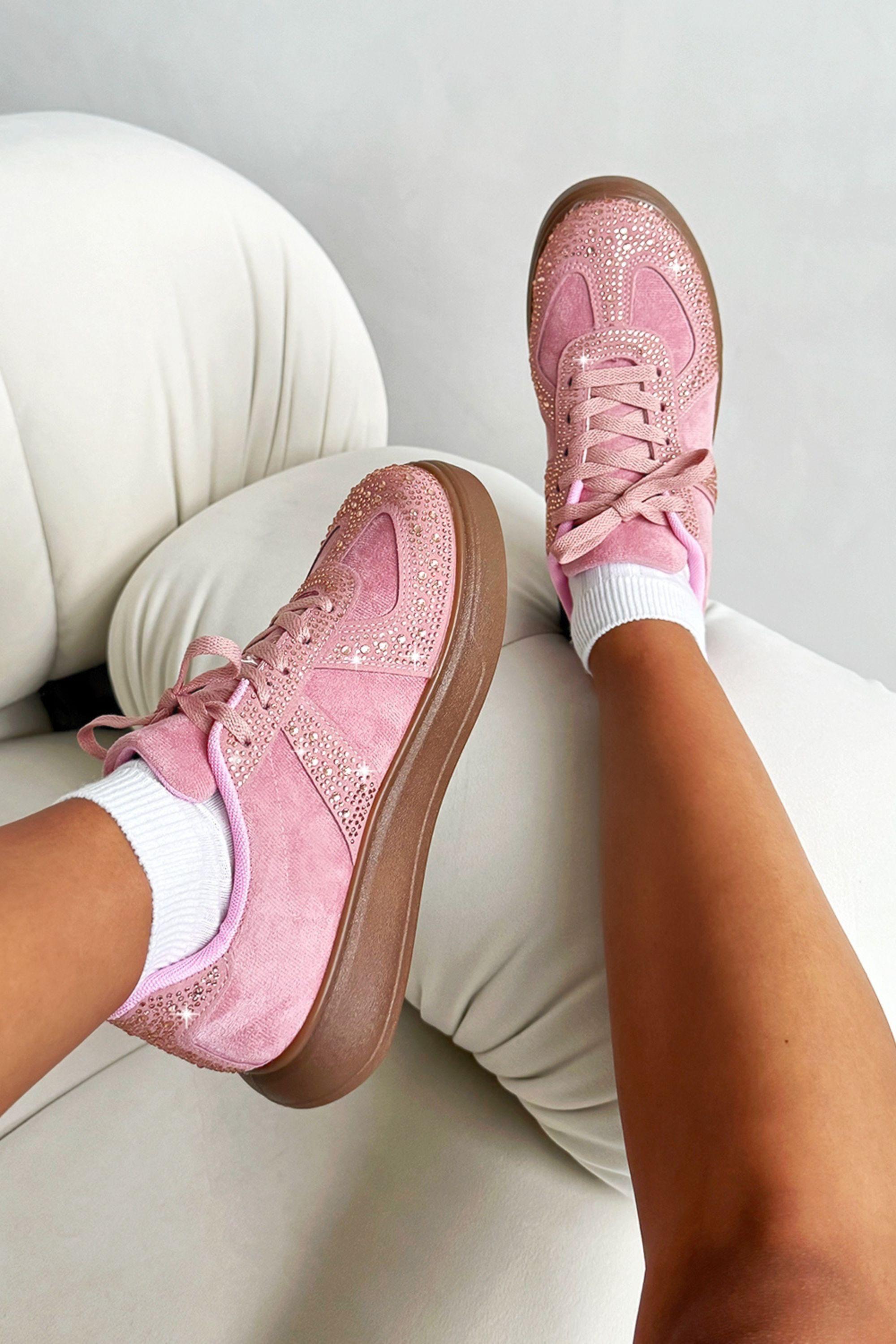 Crystal Sprinkle Dash Trainers by LOVE LEMONADE