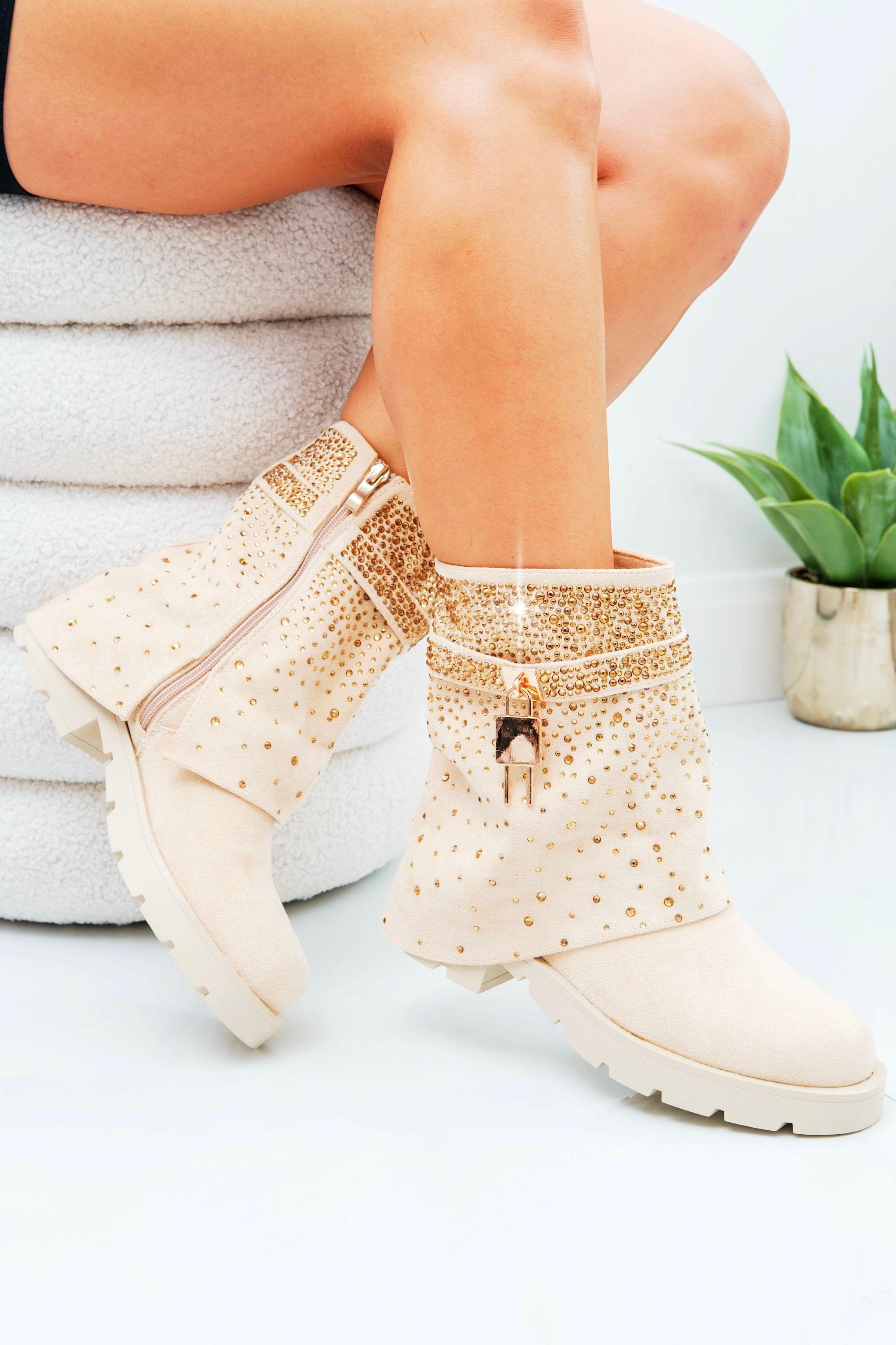 Crystal Starlight Stride Boots by LOVE LEMONADE