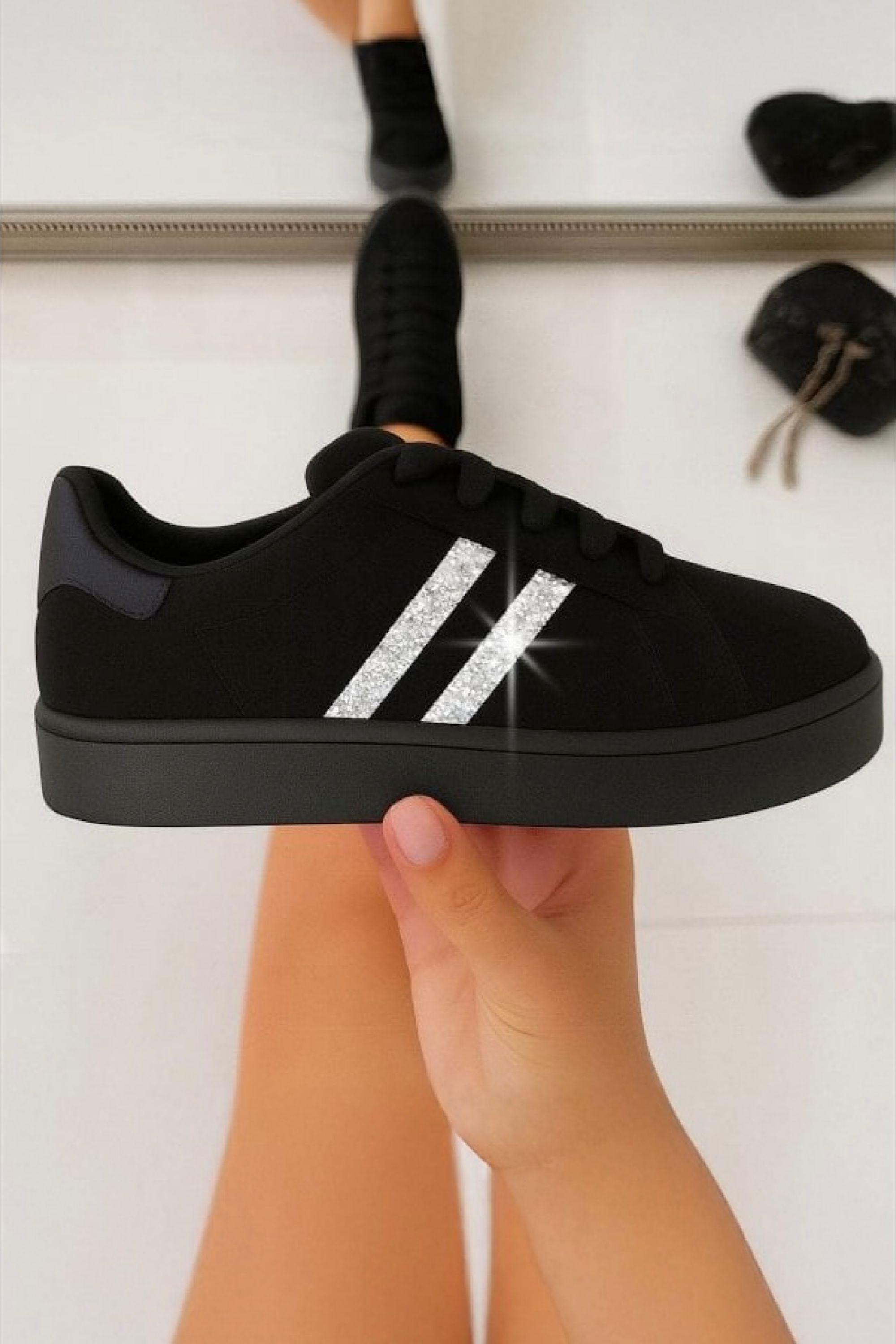 Crystal Stripe Trainers Exclusive Edition by LOVE LEMONADE