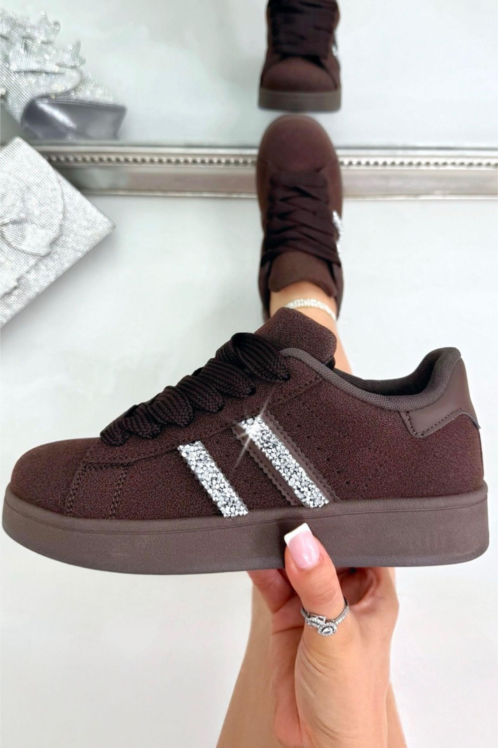 Crystal Stripe Trainers Limited Edition by LOVE LEMONADE