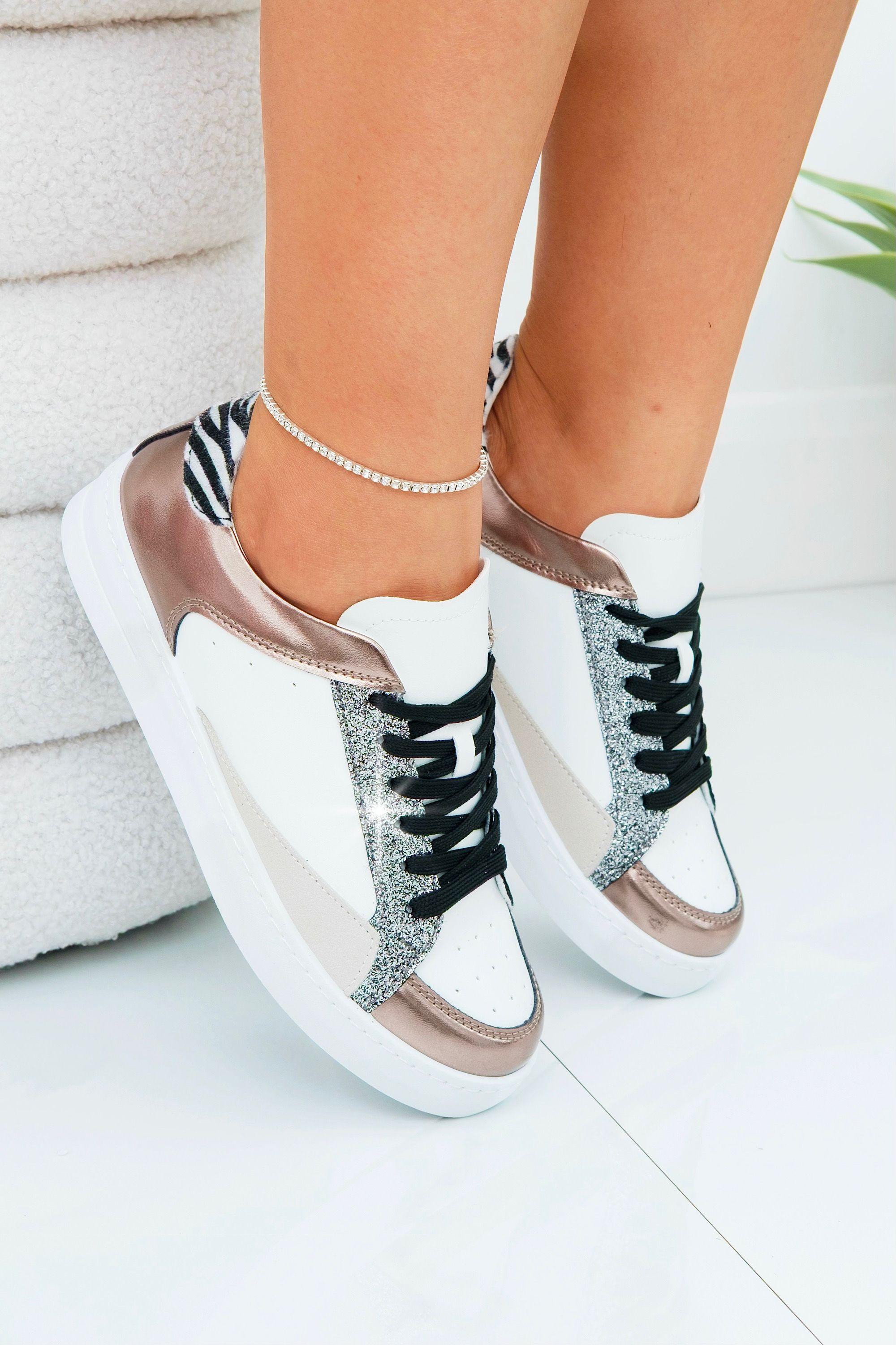 Glitter Glam Safari Trainers by LOVE LEMONADE