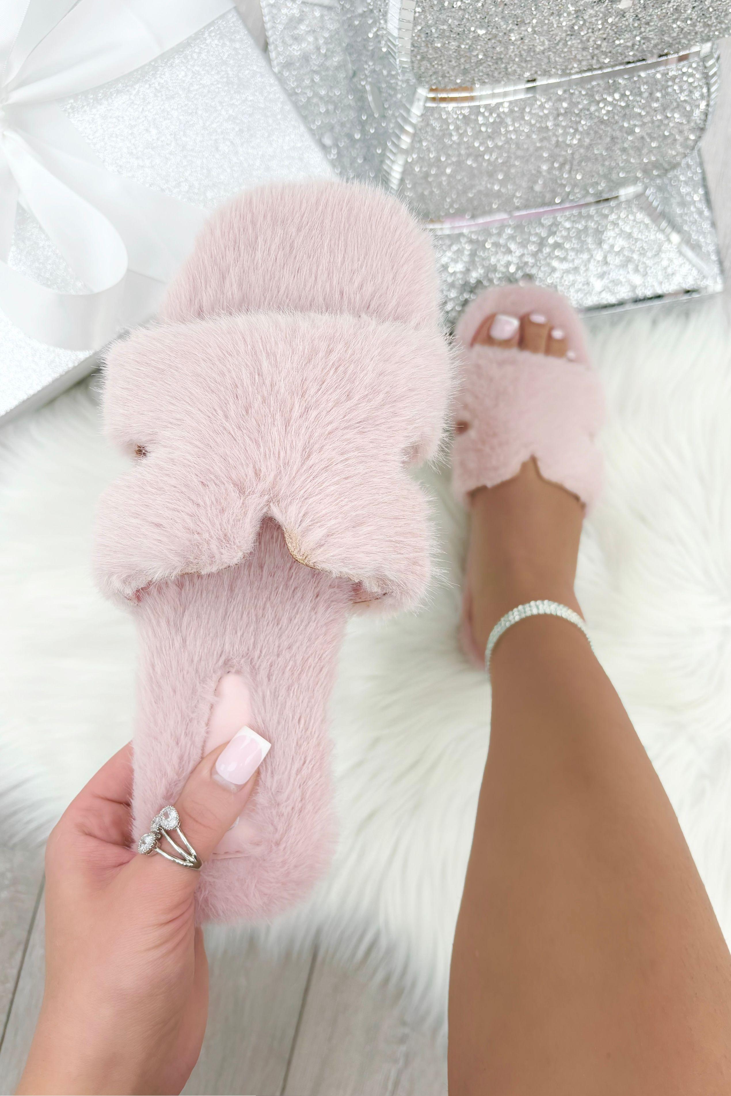 Slip On Fluffy H Cut out Slider by LOVE LEMONADE
