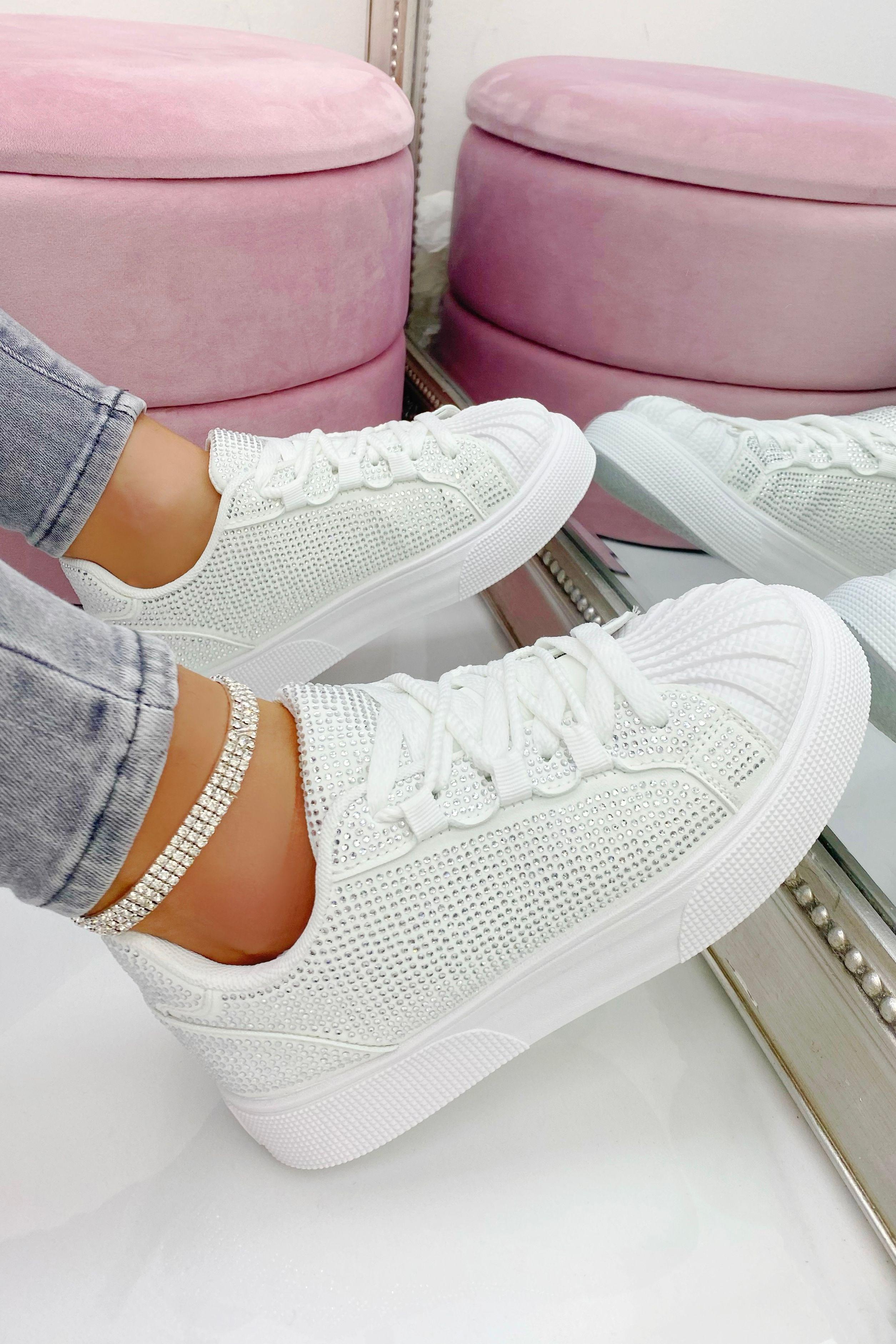 Sparkly Crystal Eternal Trainers by LOVE LEMONADE
