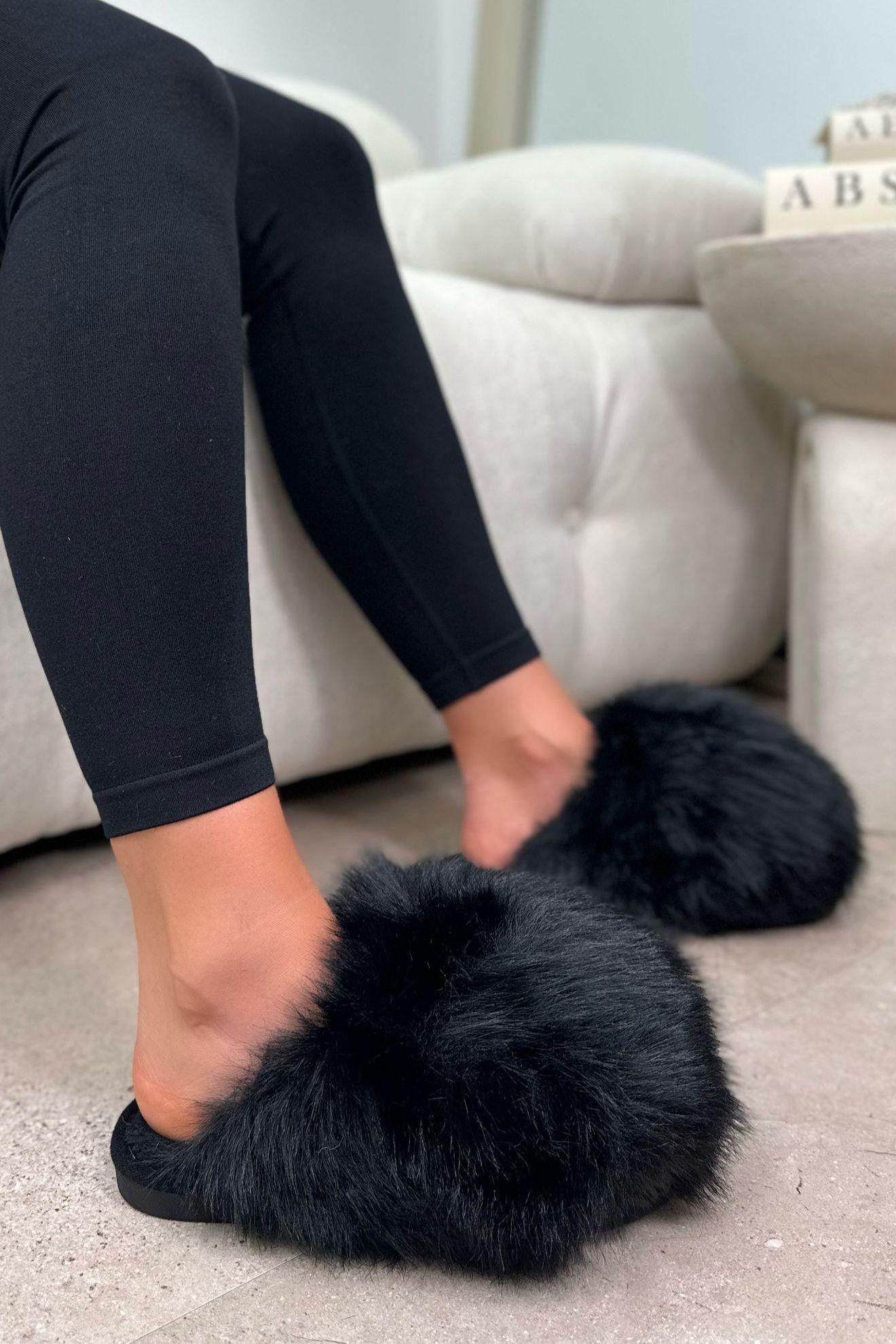 Ultimate Cosy Fluffy Faux Fur Mule Slippers by LOVE LEMONADE
