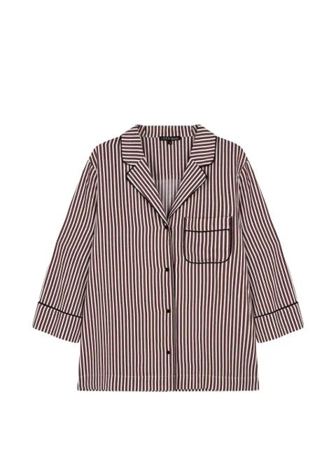 Jude striped-pattern pajama shirt by LOVE STORIES