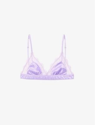 Love Lace scalloped-trim stretch-lace bralette by LOVE STORIES
