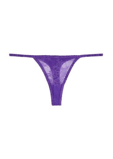 Roomie panelled satin thong by LOVE STORIES