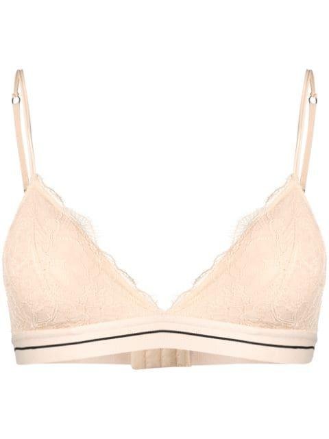lace-detail bra top by LOVE STORIES