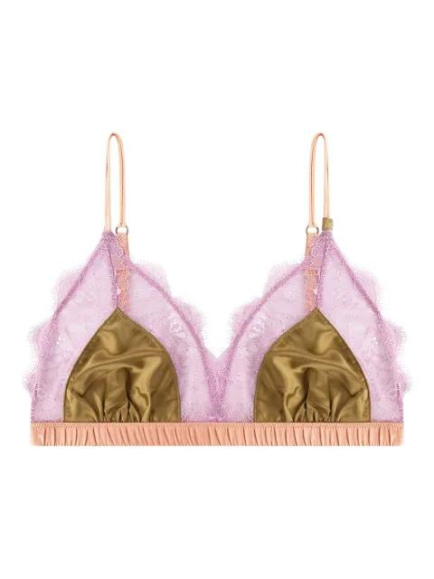 lace-trimmed bra by LOVE STORIES