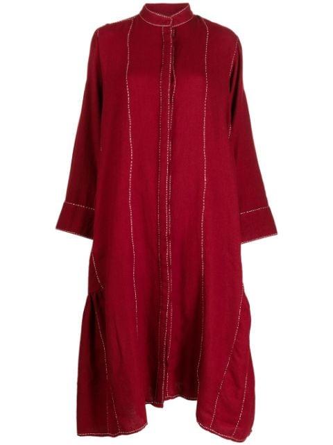 button-up wool midi dress by LOVEBIRDS