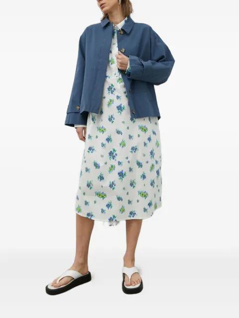 floral-print shirt midi dress by LOVECHILD