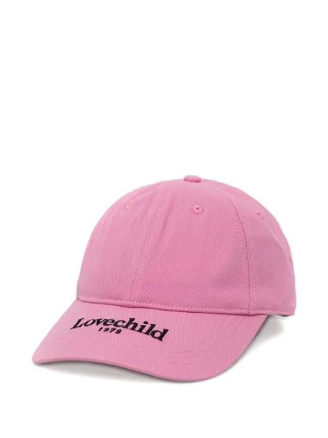 logo-embroidered cotton cap by LOVECHILD